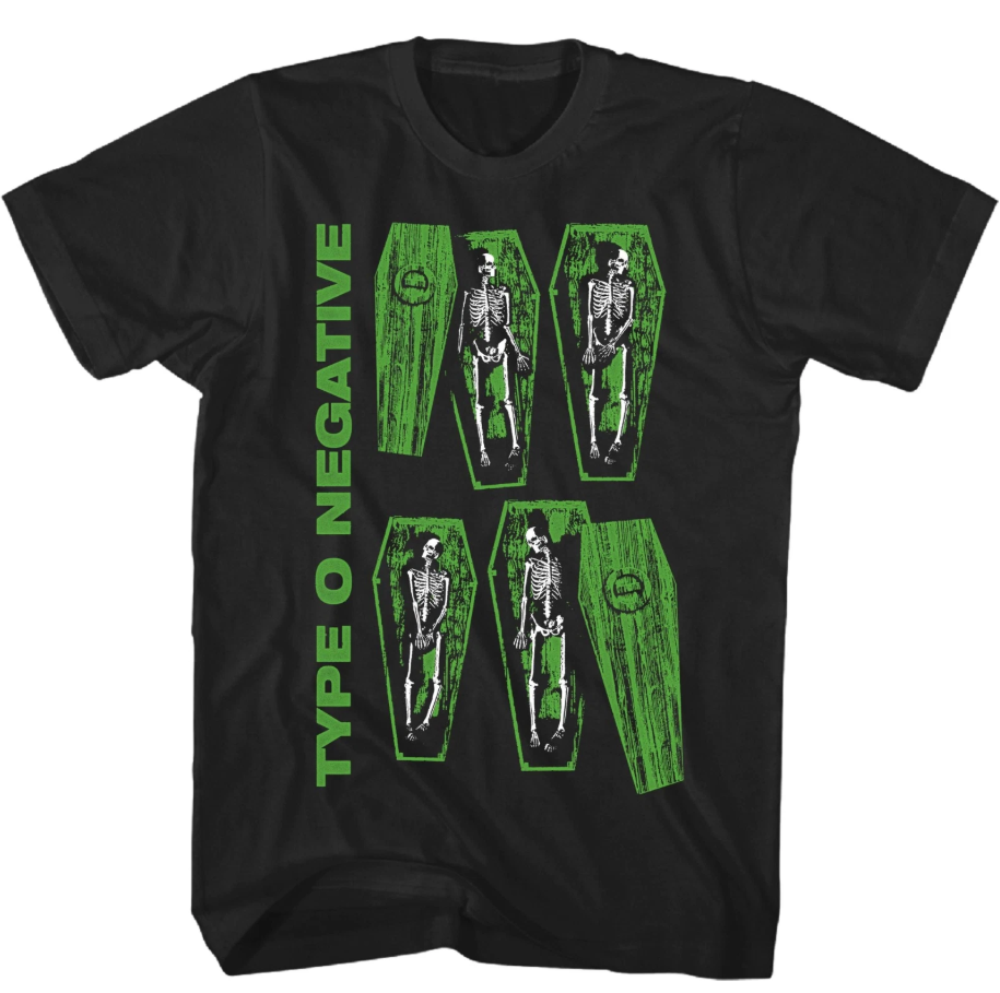Type O Negative Coffin Men’s T-Shirt | Classic Rock & Roll Band Tee – Black Navy