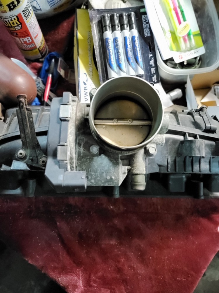 2009 BMW X5 535i N55 3.0L Intake Manifold with Throttle Body & TPS Sensor