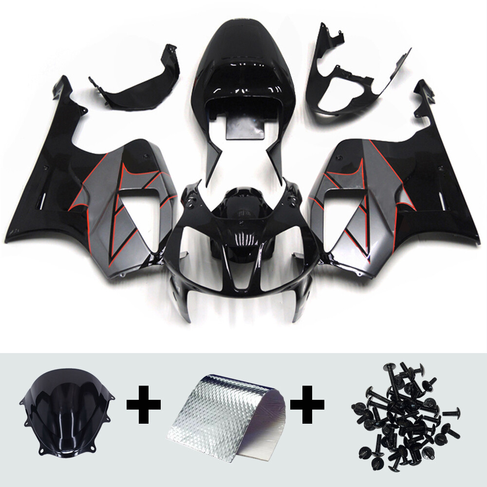 Black Red Silver Fairings for Honda VTR1000 RC51 SP1 SP2 2000 - 2006 Bodywork