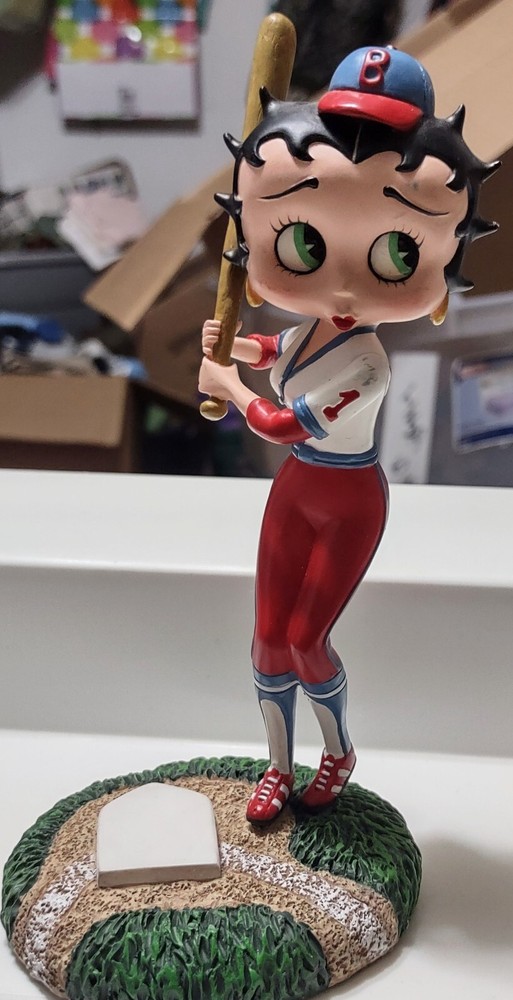 Betty Boop Baseball Batter Up Collectible Figurine Statue