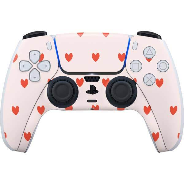 Hearts PS5 Controller Skin - Pink and Red Hearts