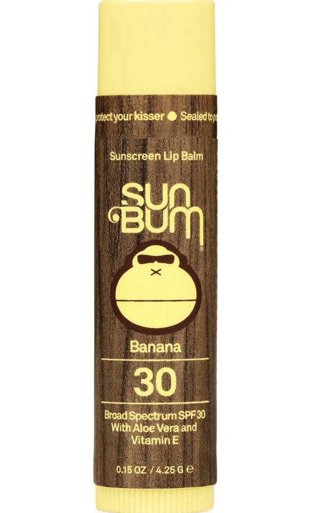 SUN BUM BANANA LIP BALM Sun Protection SPF 30 Sunscreen CHAPSTICK