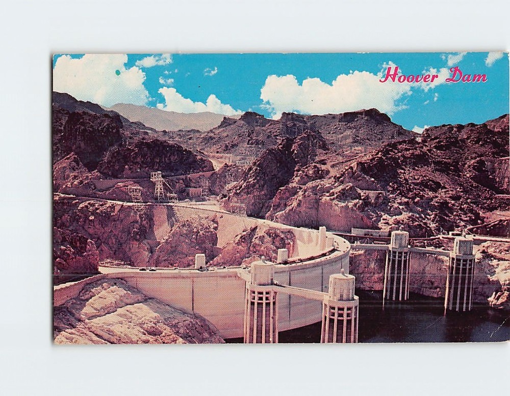 Postcard Hoover Dam USA