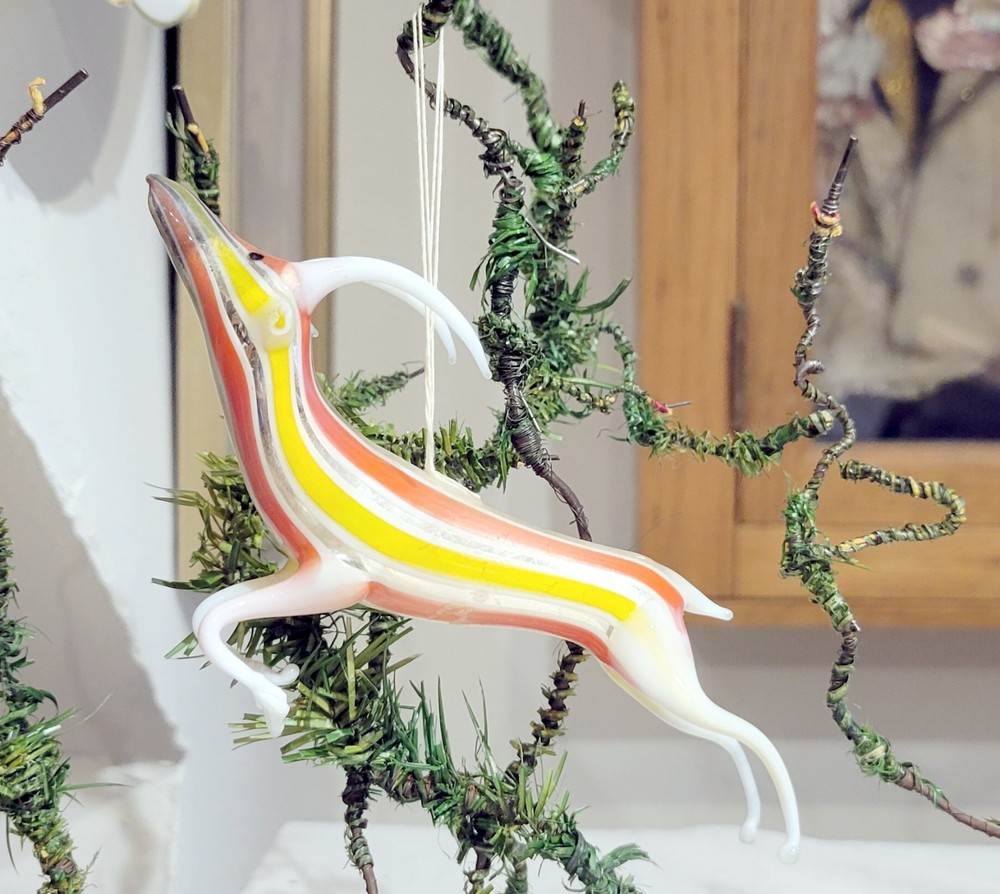 Art Deco Reindeer, in many Colors 1920s German Glass Ornament. With Issues