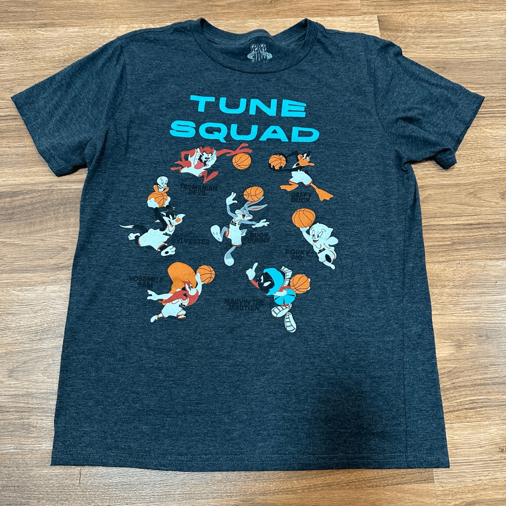 Space Jam Short Sleeve Gray T-shirt | Youth Size XL