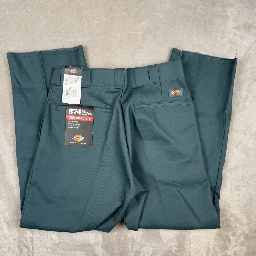 NWT Dickies Men's Original Fit 874 Work Pants 30x27 Green