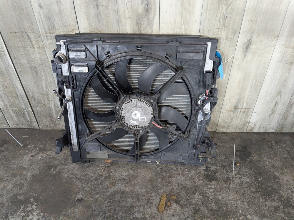 14-19 OEM BMW F85 F86 X5 X6 Main Radiators Cooling Fan ASSEMBLY SET S63 850W