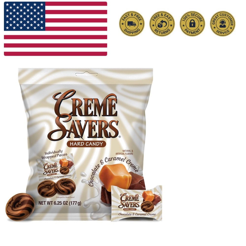 Creme Savers Chocolate and Caramel Hard Candy | The Taste of Sweet Chocolate ...