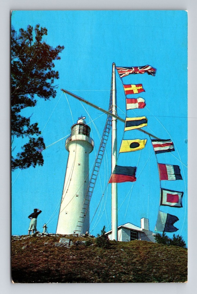 Gibbs Hill Lighthouse, Scenic Exterior, Vintage Postcard