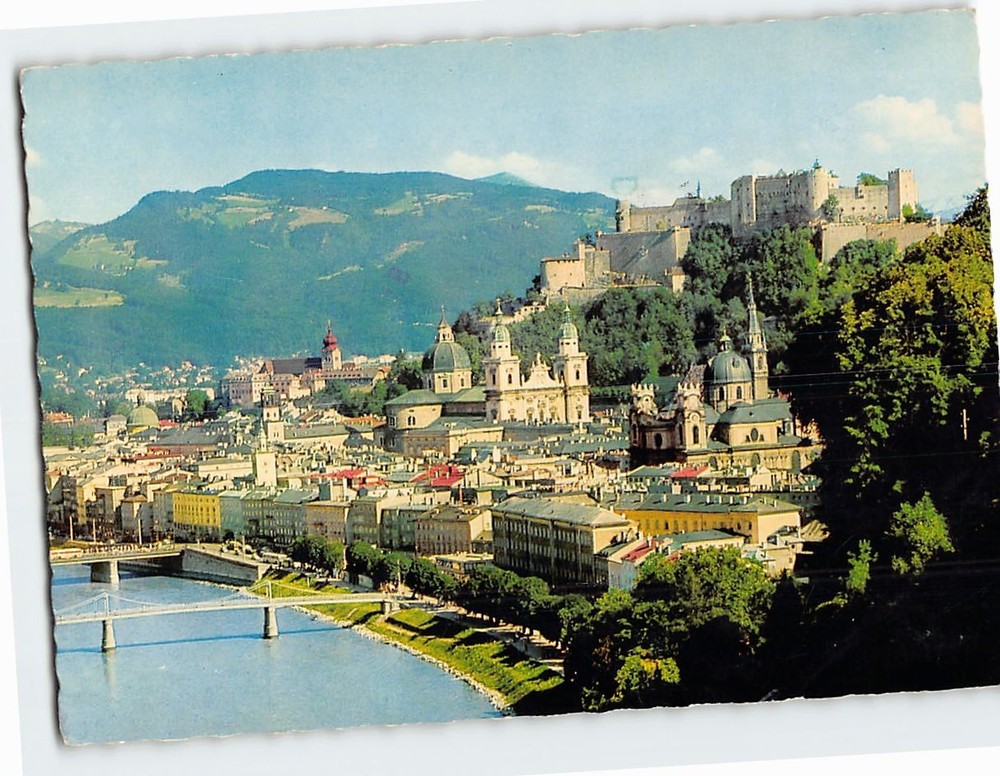 Postcard The City of Festivals Salzburg Austria