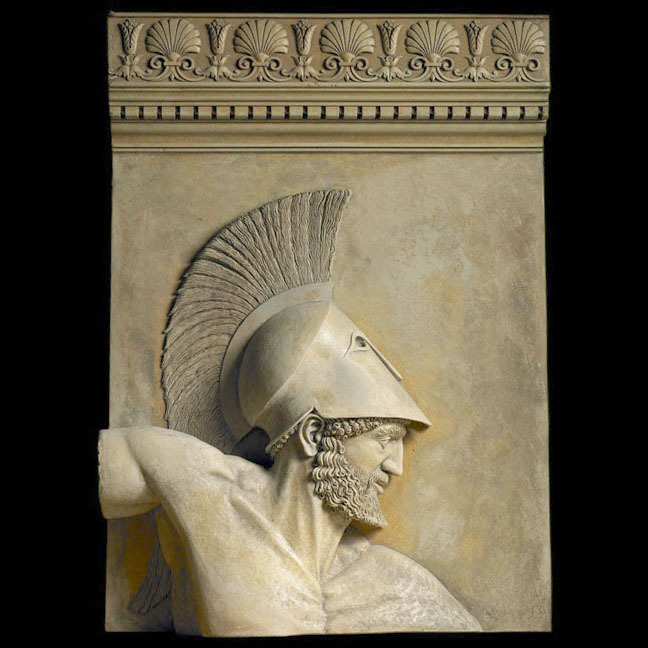 Achilles Greek Hero Trojan War Sculpture Replica Plaque-image