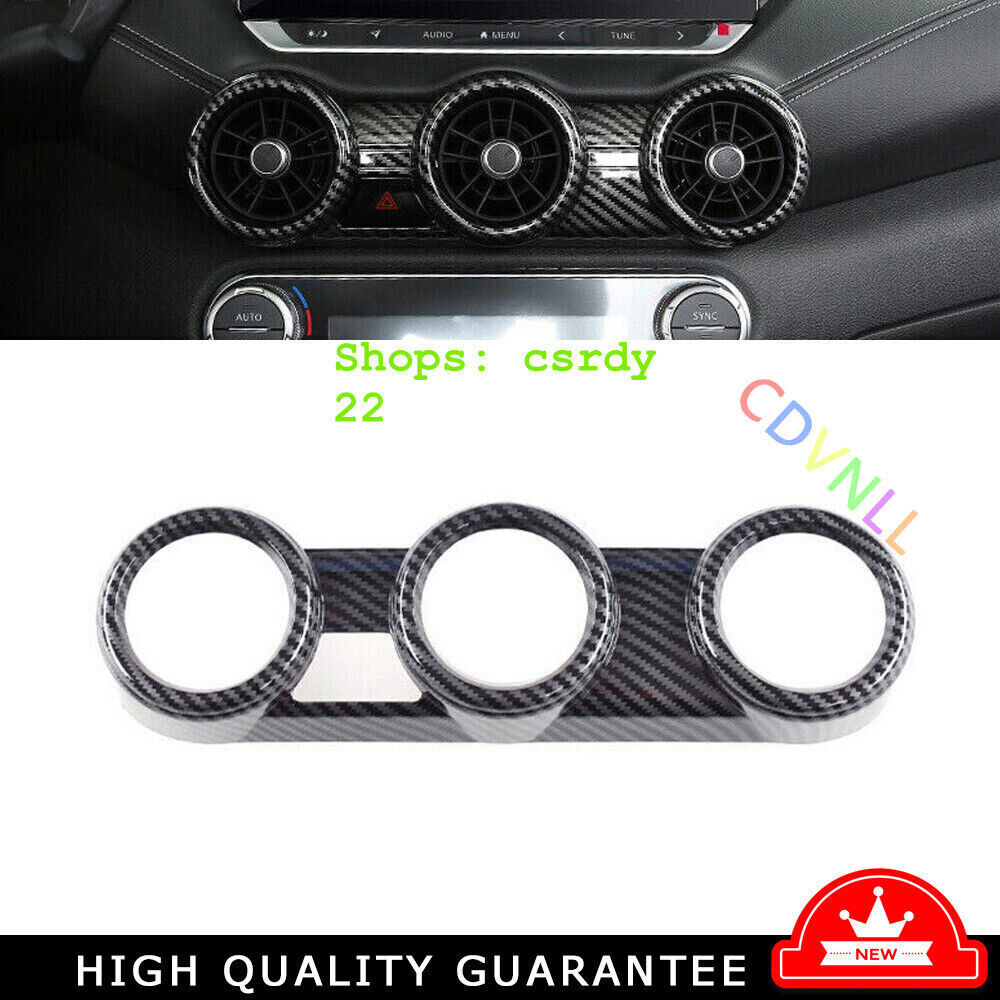 Central Console Air Outlet Vent Trim 1* For Nissan Sentra 2020-2022 Carbon Fiber