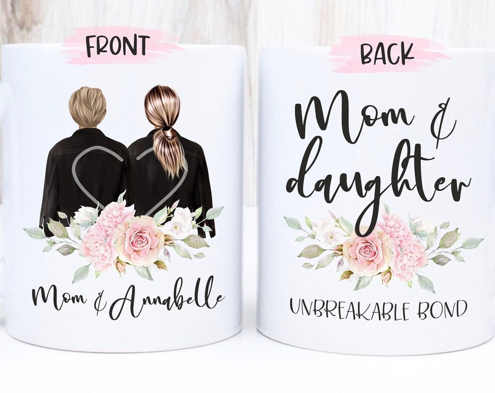 Custom Mom & Daughter Mug - Personalized Gift From Daughter to Mother