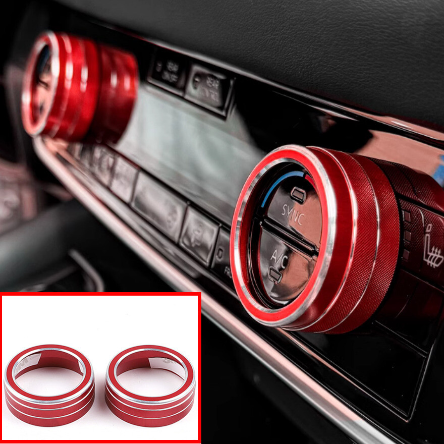 NISSAN PATHFINDER 2022-2024 AC Knob Button Ring Cover Pair