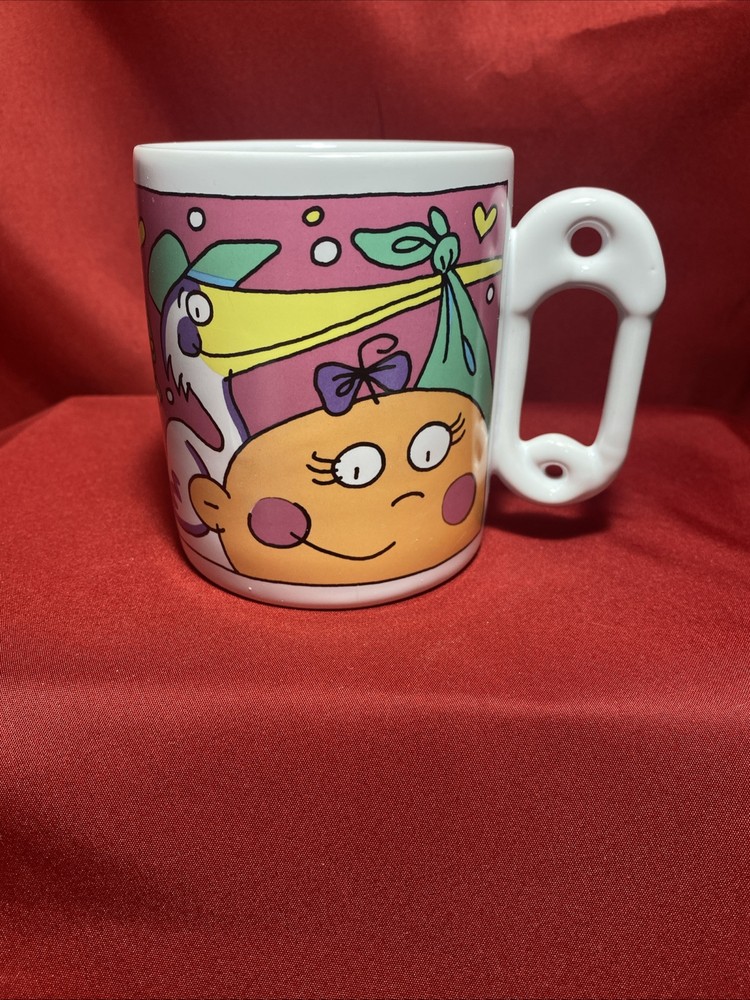 VTG 90s Coffee Mug It’s A Girl Baby Shower Gift Stanley Papel Dakin Y2K