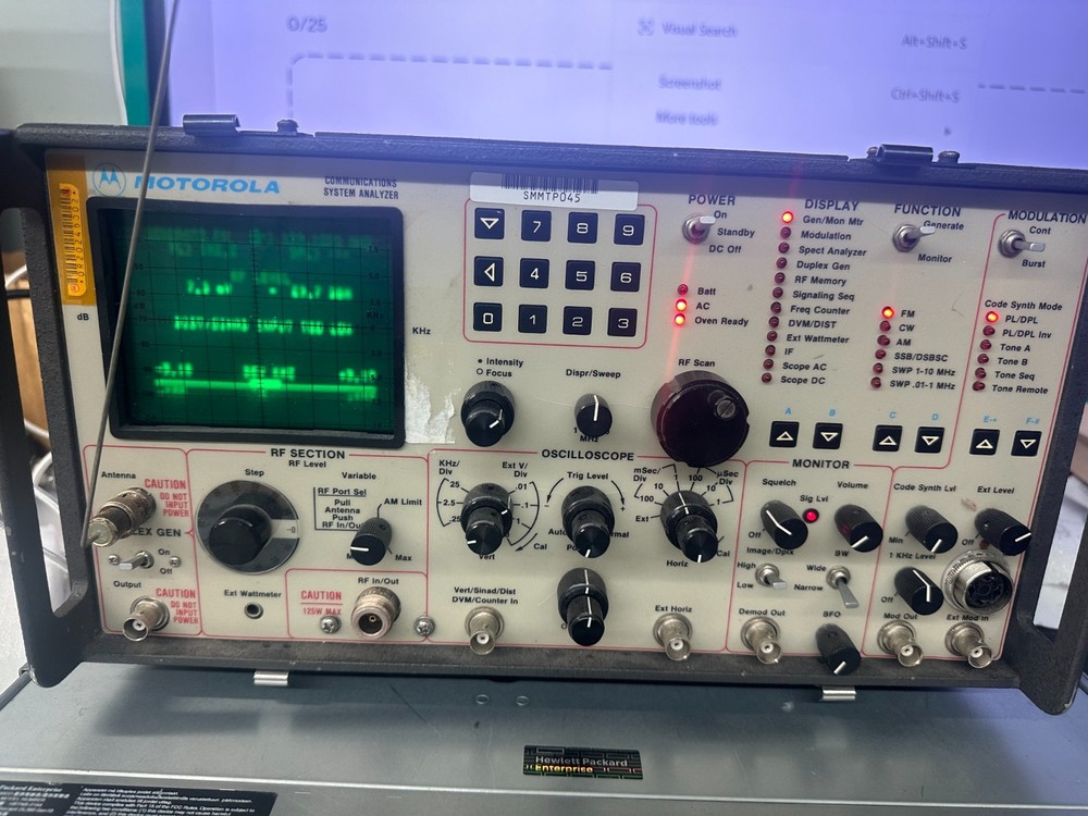 Motorola R-2024D Communications System Analyzer Untested