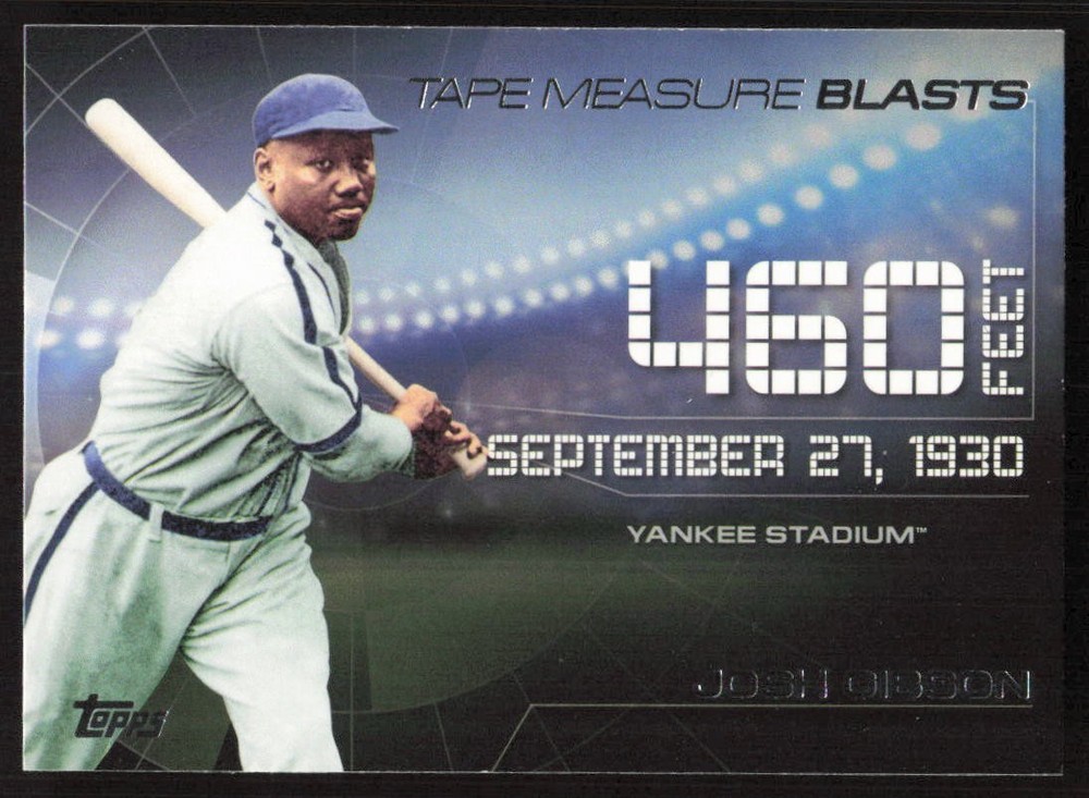 2015 Topps Update Tape Measure Blasts Josh Gibson #TMB-15 Homestead Grays