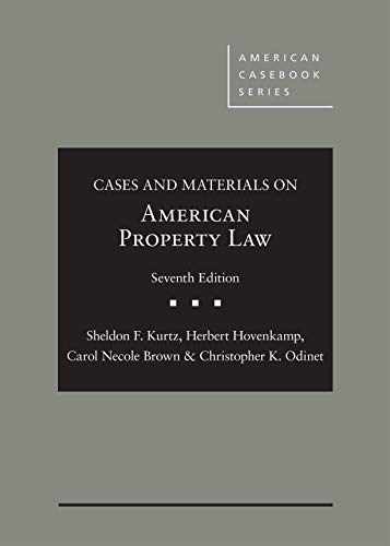 Cases and Materials on - Hardcover, by Kurtz Sheldon; Hovenkamp - Very Good