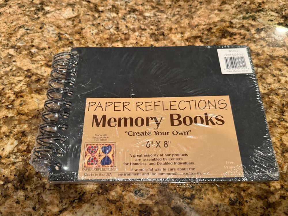 Memory photo storage book 8x6 recycled acid free paper-image
