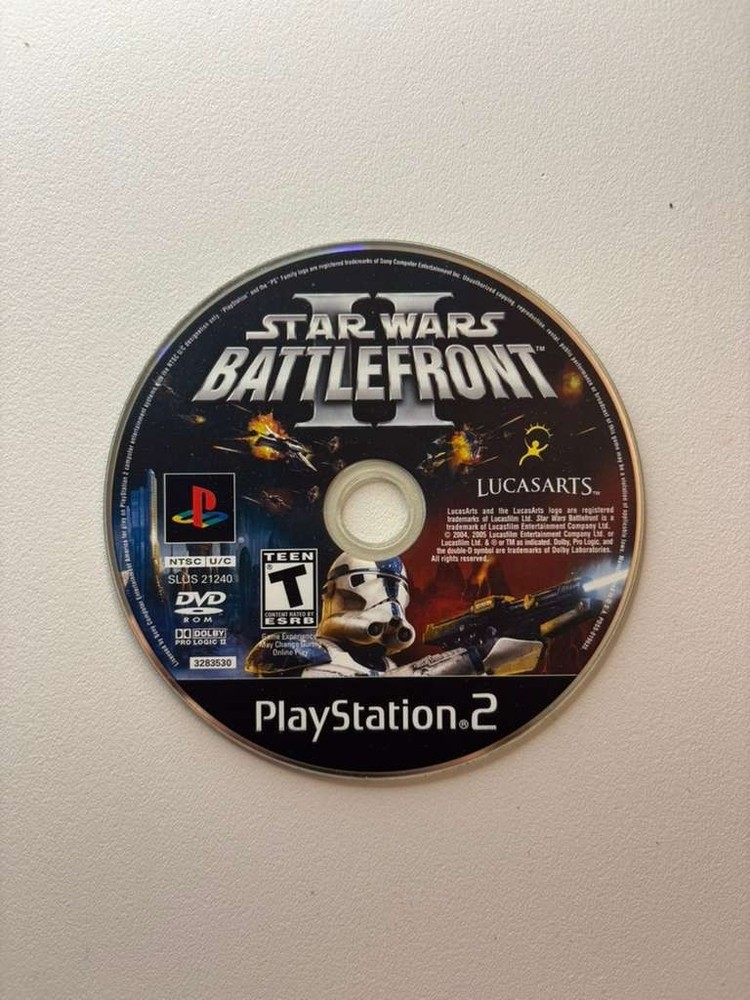 Star Wars Battlefront II 2 (Sony PlayStation 2 PS2) Disc Only Tested Working