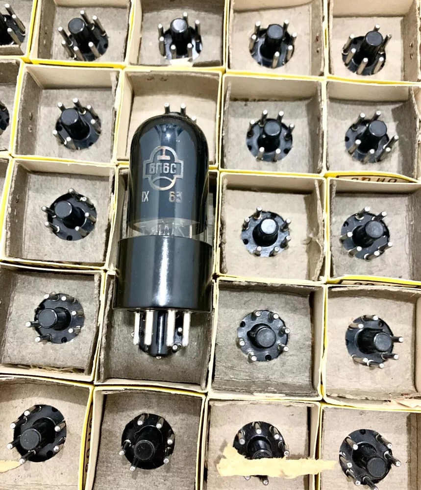 NOS new matched Quad (lot of 4) 6V6GT / 6V6GTA vacuum tubes