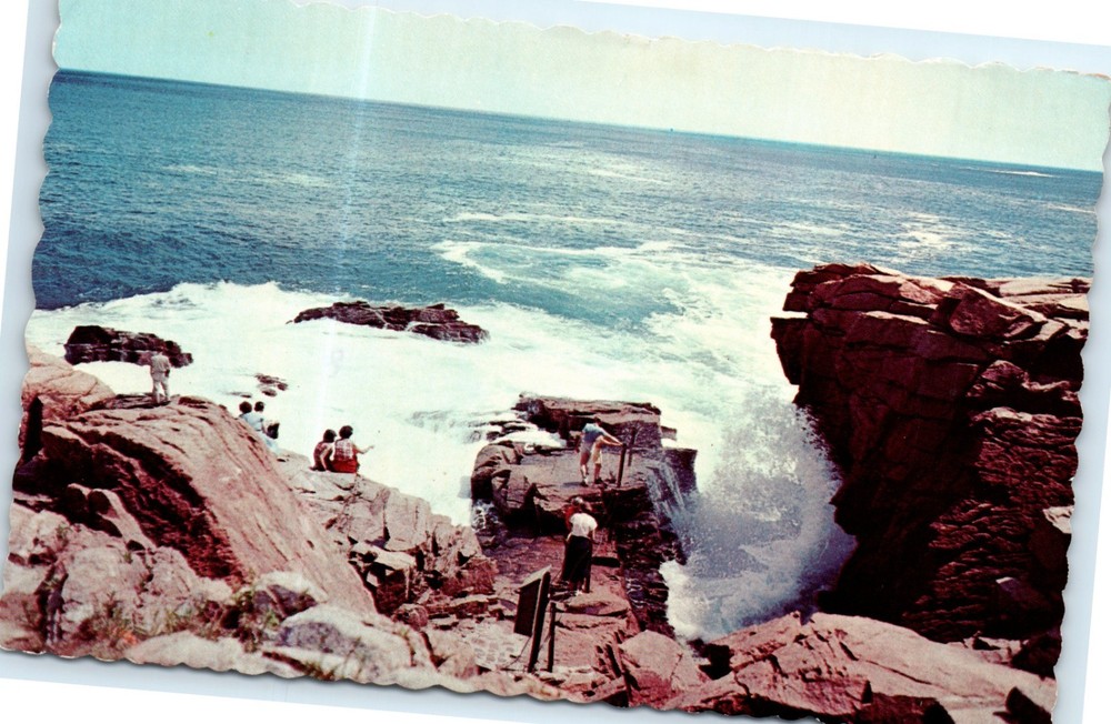 Vintage Postcard Thunder Hole Acadia National Park, Mt. Desert Island Maine 1973-image