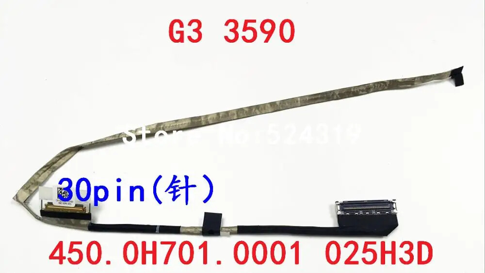 Original Dell G3 3590 LCD Cable 30pin 025H3D 450.0H701.0002 Replacement
