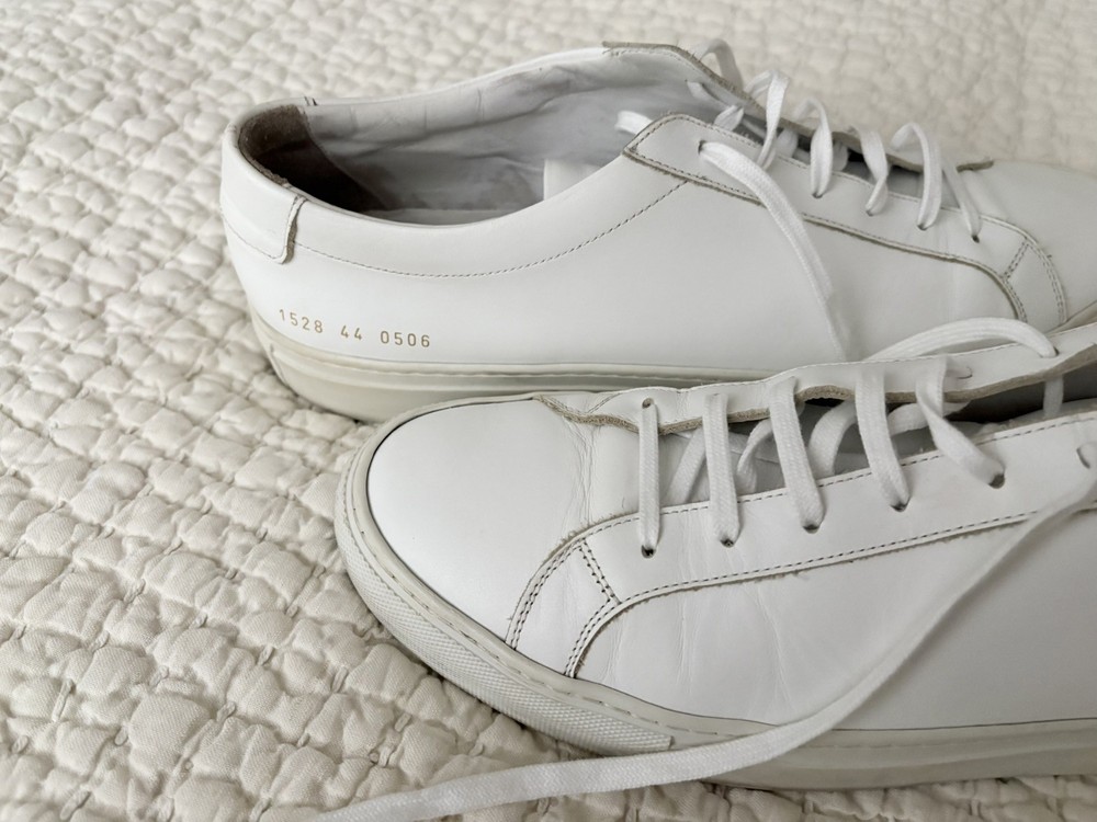 Common Projects Achilles White Leather Sneakers Men EU 44/Us 11-image