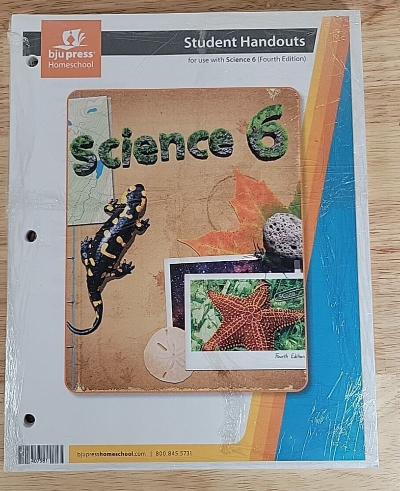 BJU Press Homeschool Science 6 Student Handouts Fourth Edition