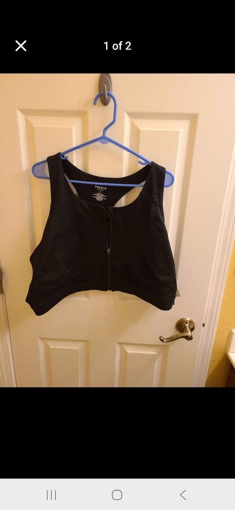 Torrid Active Sports Bra Black Size 4 Supportive Plus Size