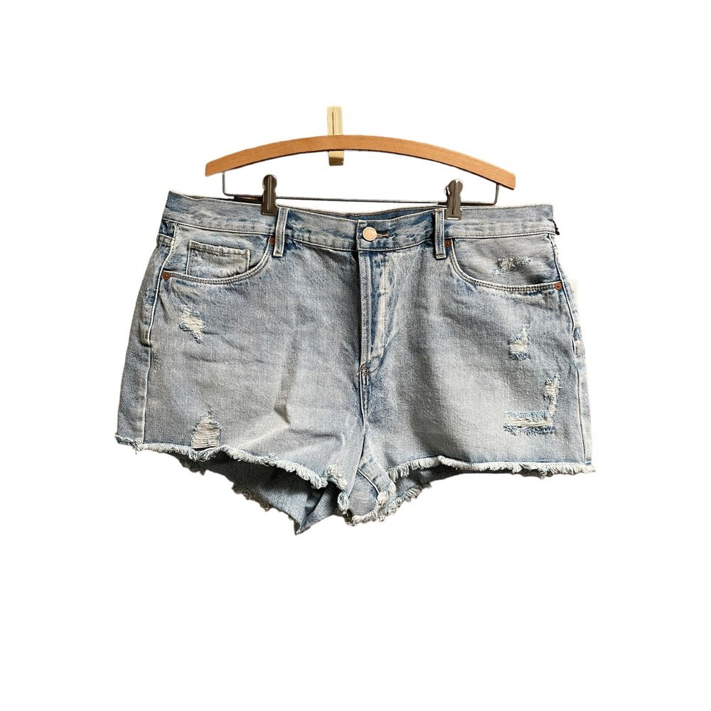 Blank NYC Denim Jean Shorts Cut Off Distressed Women's Size 34