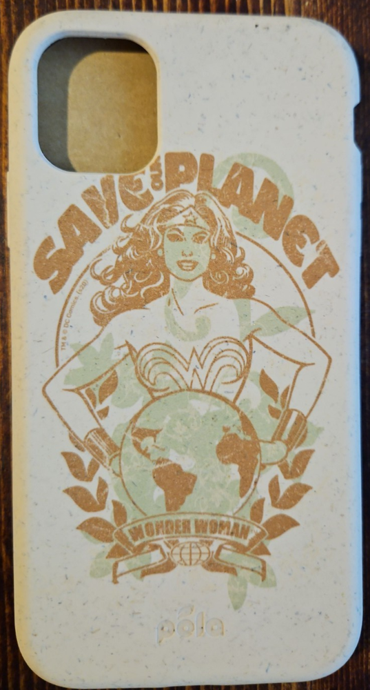 Pela Eco-Friendly Phone Case, Apple iPhone 11, Wonder Woman Seashell planet logo