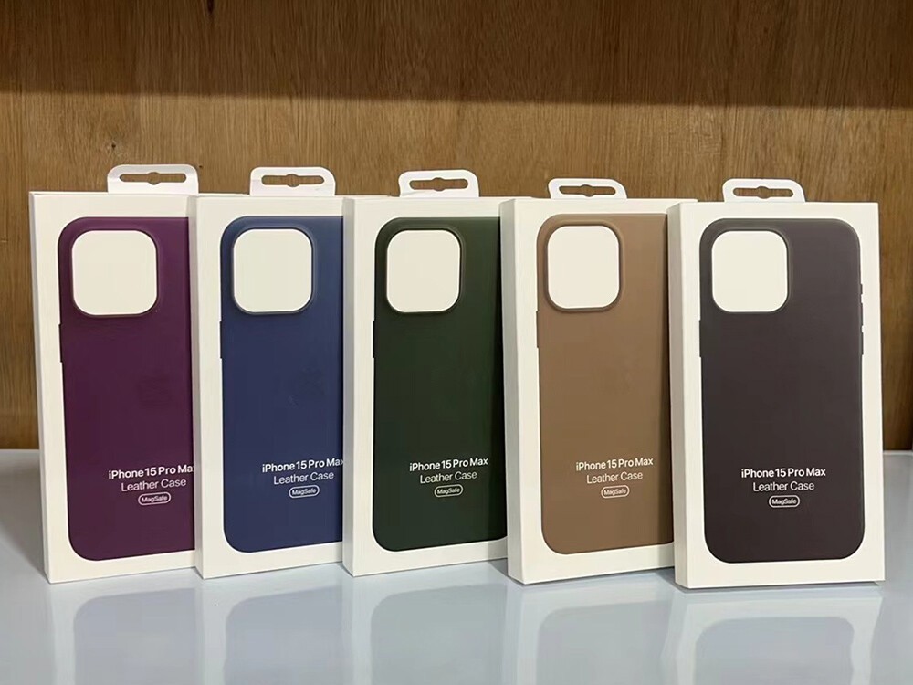 Original Leather Phone Case With MagSafe For iPhone 15 / 15 Pro / 15 Pro Max
