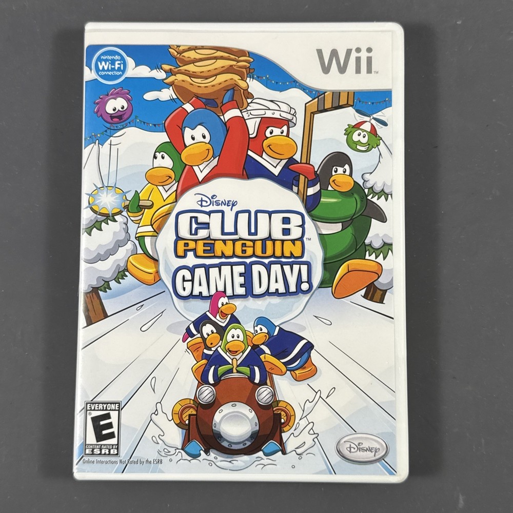 Disney Club Penguin Game Day Nintendo Wii Complete CIB Tested