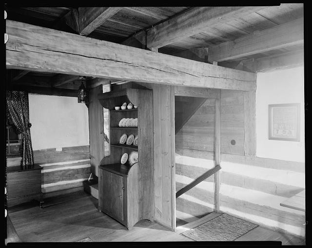 Winston-Salem North Carolina Chimney House Interior 1938 Wooden House