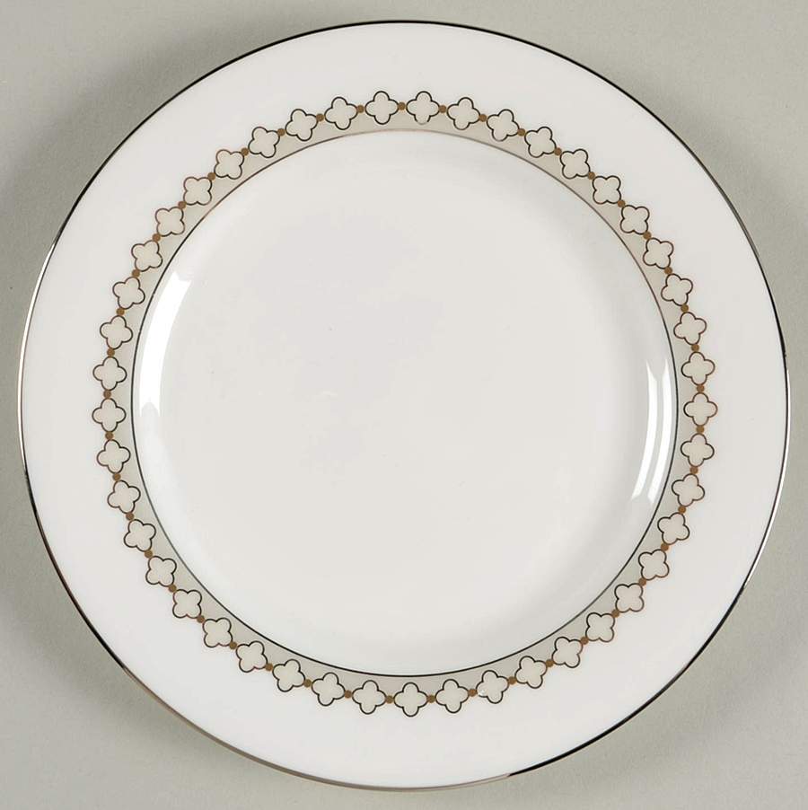 Lenox Quatrefoil Bread and Butter Plate with Elegant Design 9443293