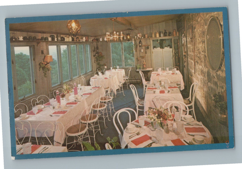Century Inn Scenery Hill PA The Blue Room A Stagecoach Stop Vintage Postcard K8