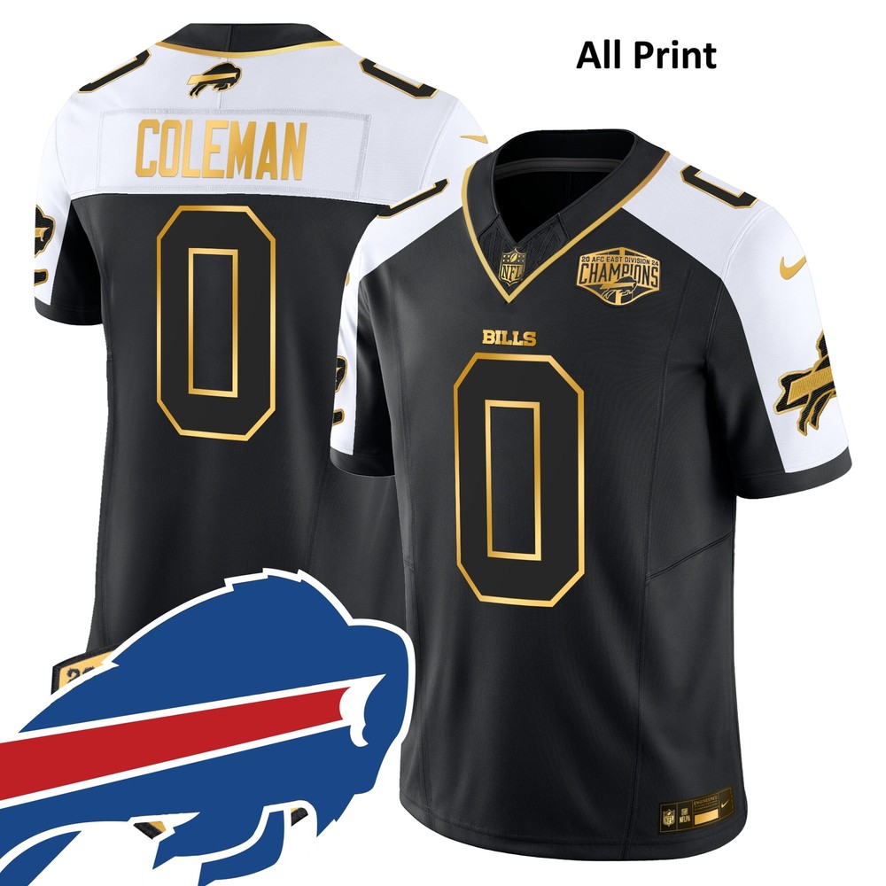 BuffaloxBills AFCxEastxChampions #0 KeonxColeman Footbal Jersey-All Print