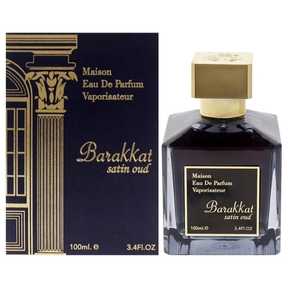 Barakkat Satin Oud By Fragrance World Eau De Parfum 3.4 oz /100 ml Unisex Spray