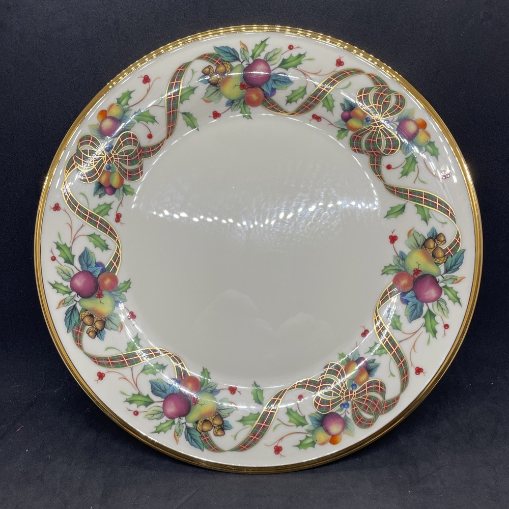 Lenox Holiday Tartan Dinner Plate