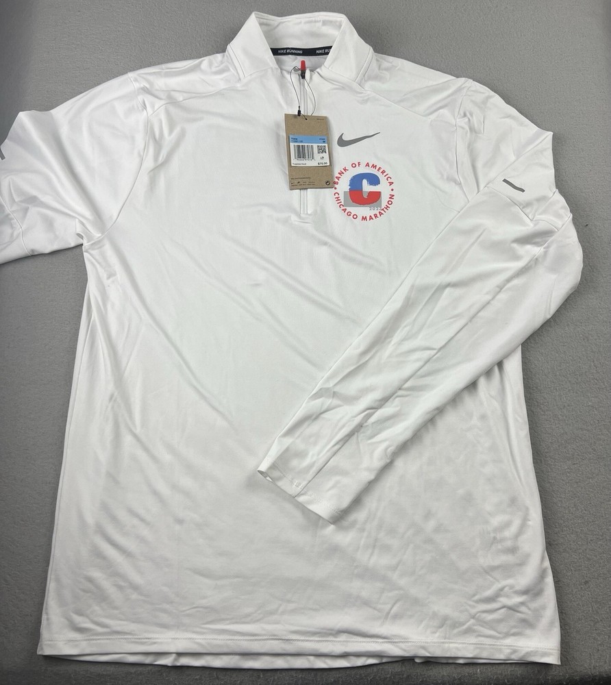 Nike BOA Chicago Marathon 2023 1/2 Zip Men’s Running Top FD2681-100 Sz M NWT