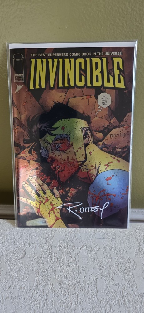 Invincible #1 Trade Dress Megacon Signed by Ryan Ottley COA Exclusive Foil