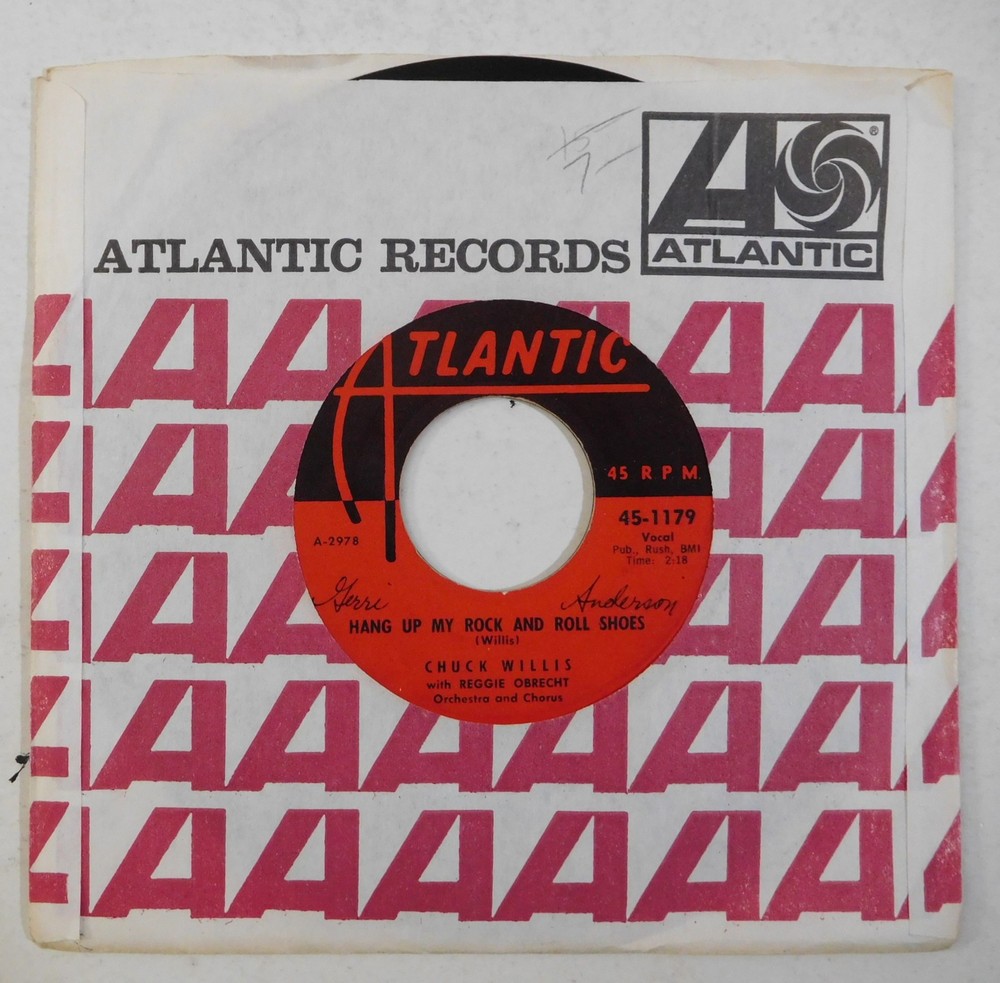 CHUCK WILLIS Hang Up My Rock And Roll Shoes ATLANTIC 45 r&b what am i living for