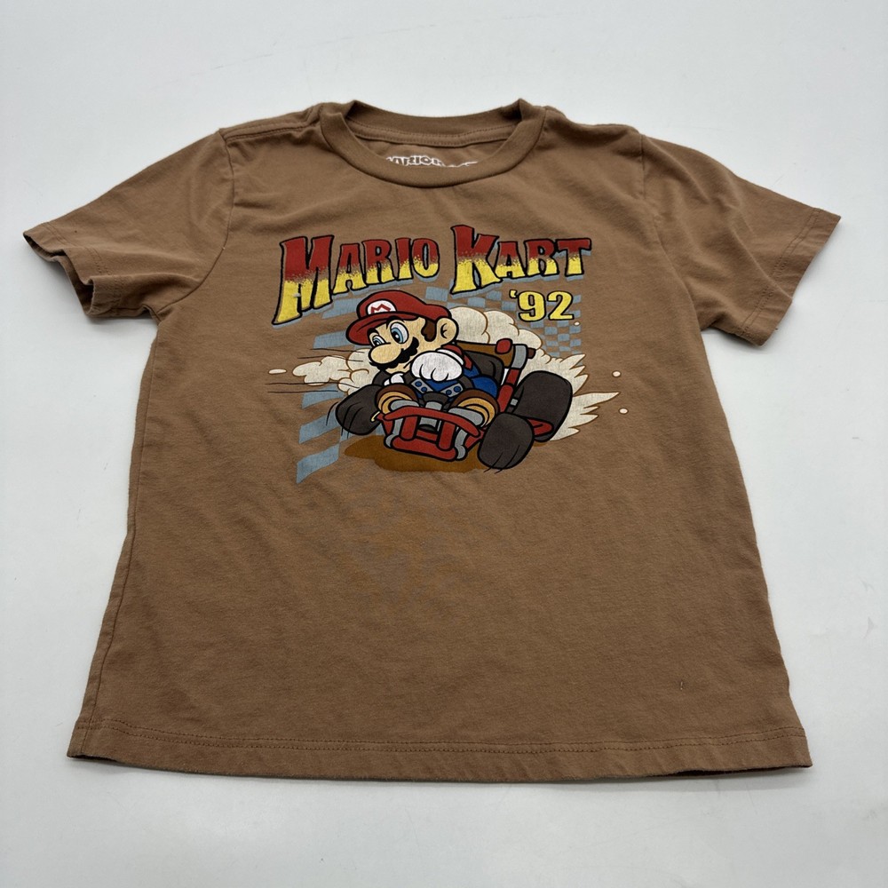 Mario Kart T-Shirt Youth Boy 4T Graphic Print Logo ..#34212