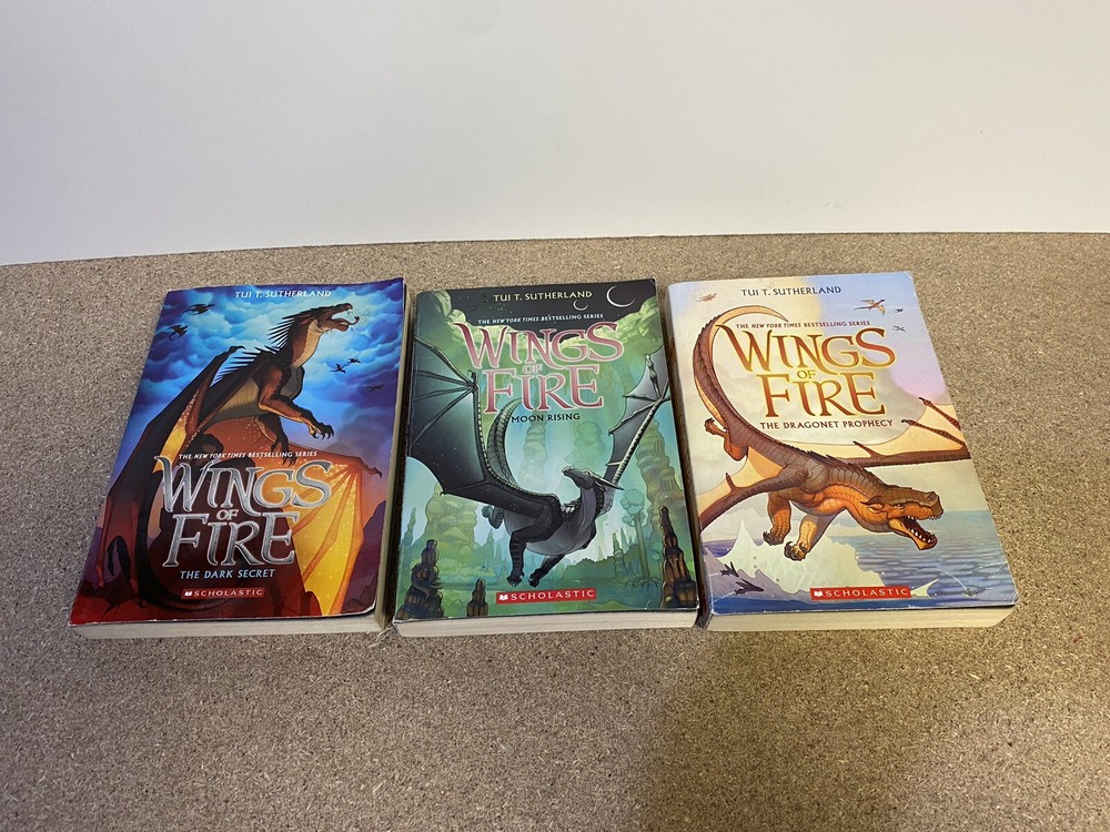 Wings of Fire by Tui T. Sutherland Paperback Books 4 6 10 Scholastic Lot of 3