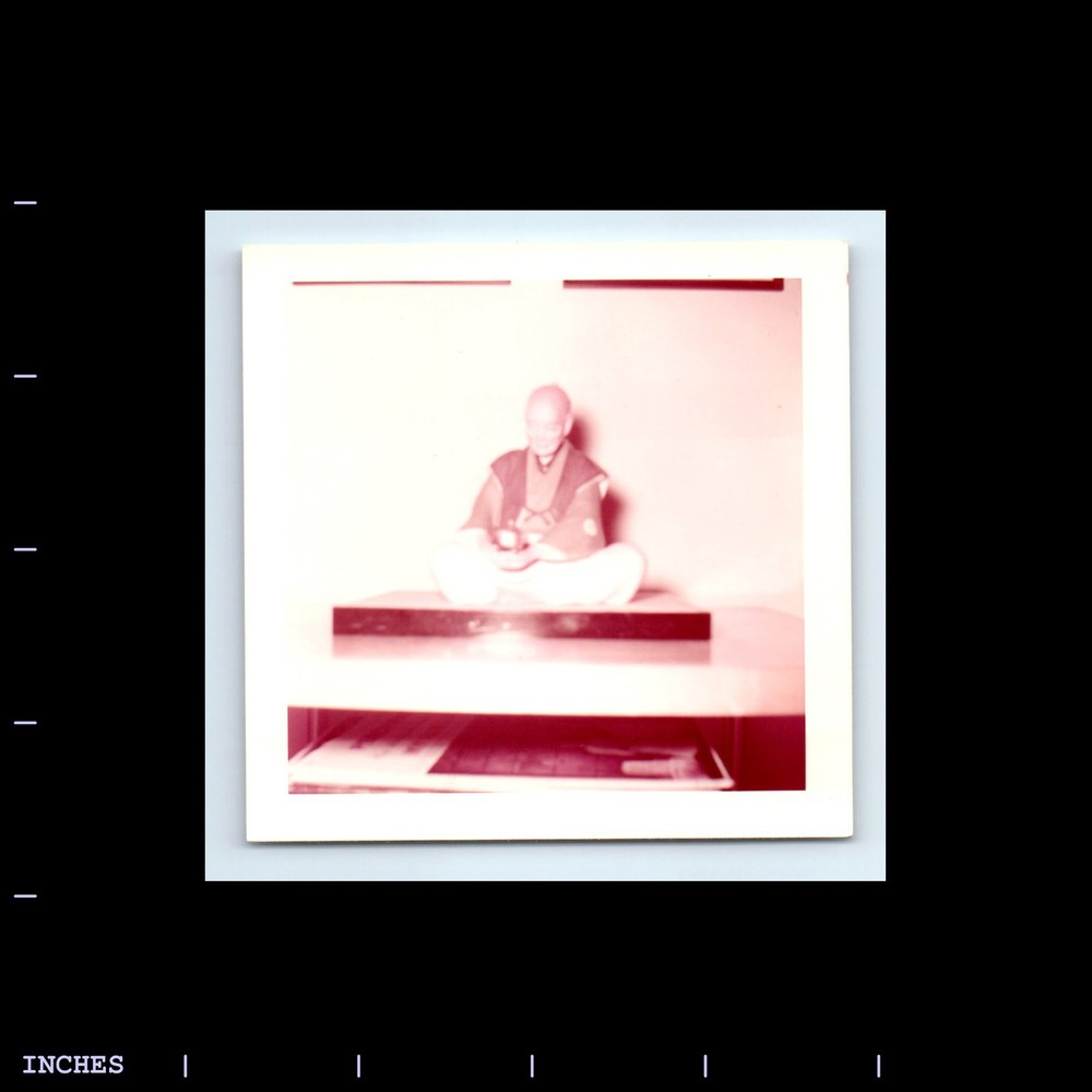 Square Color Photo MAN BUDDHIST ABSTRACT UNUSUAL 1958