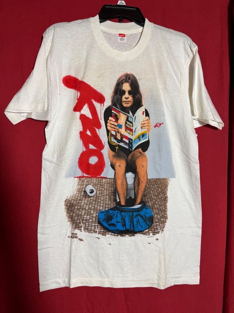 RARE 1992 Ozzy Osbourne No More Tours Vintage T-Shirt L - SINGLE STITCH - HANES