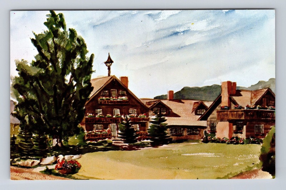 Stowe VT-Vermont, Trapp Family Lodge, Antique, Vintage Souvenir Postcard