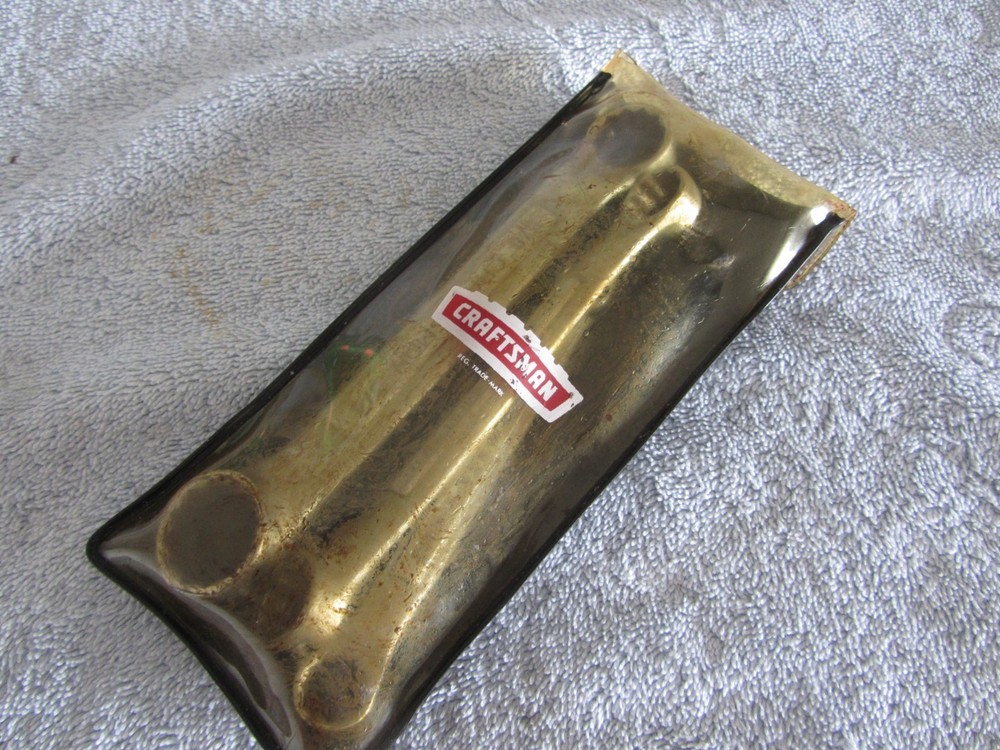 Vintage Craftsman -V- series 3 piece Box End Wrench Set No. 4365 in Vinyl Pouch