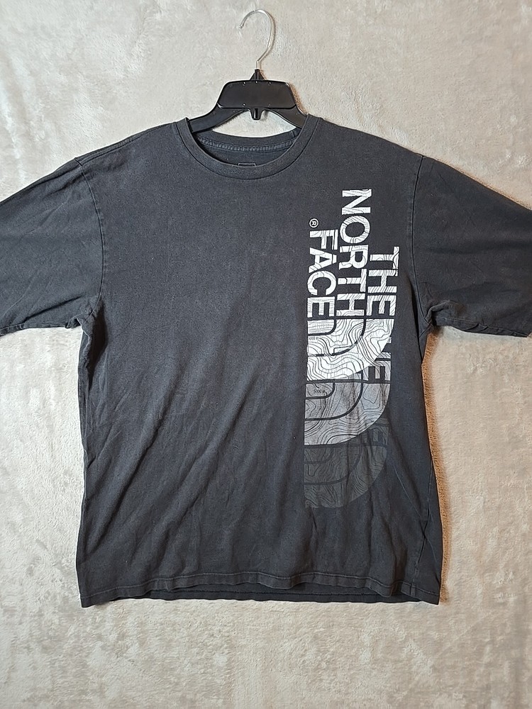 The North Face Mens Large Short Sleeve Hiking Shirt Faded Black